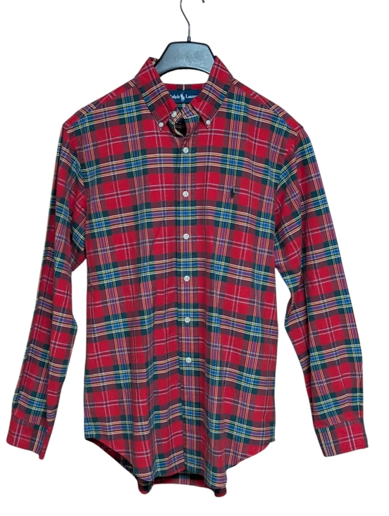 Ralph Lauren Other - Ralph Lauren Vintage Red Plaid 100% Cotton Button Down Shirt Size Medium
